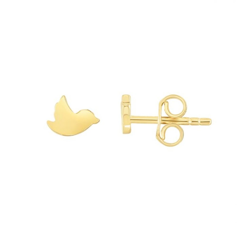 14K Mini Dove Studs Skip to the end of the images gallery
